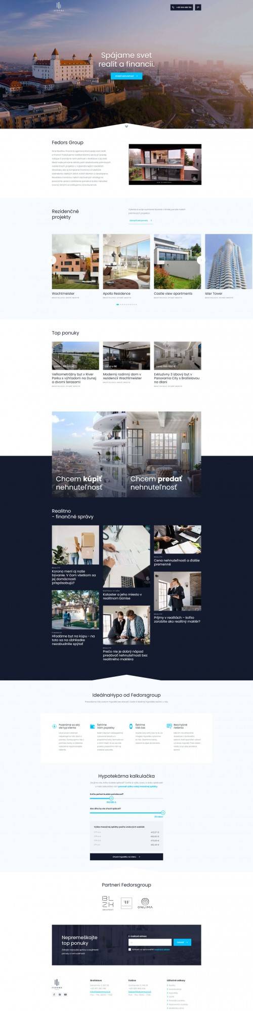 Portfólio | Redizajn webstránky - Fedorsgroup