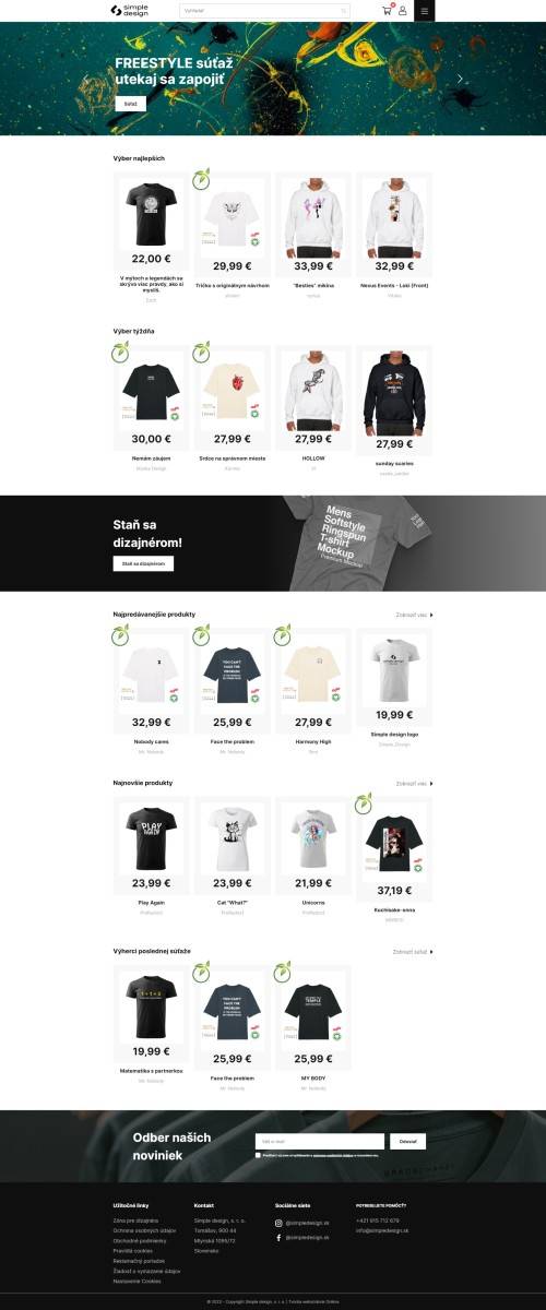 Portfólio | E-shop - SimpleDesign